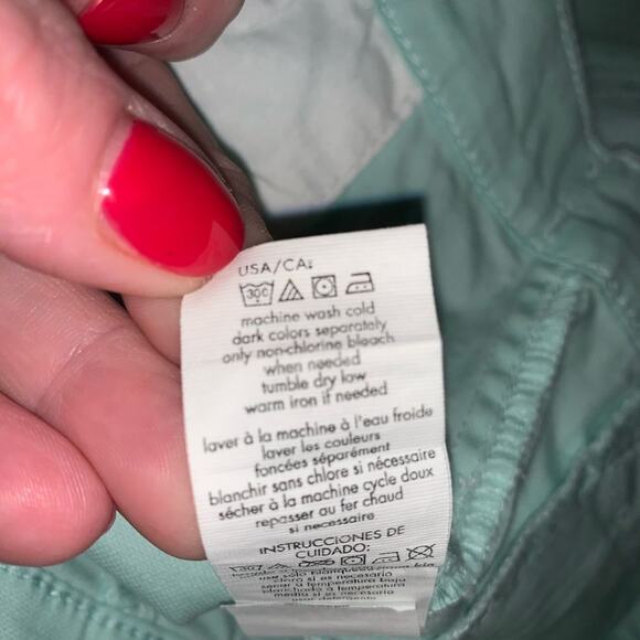 Calvin Klein Jeans Mint Green Shorts Sz 6 EUC - Picture 4 of 4